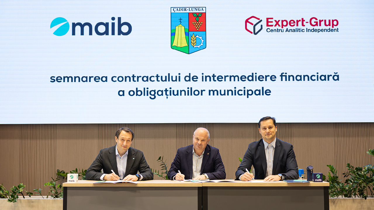 Maib выступает финансовым посредником третьей эмиссии муниципальных облигаций примэрии Чадыр-Лунги на сумму 8 миллионов леев